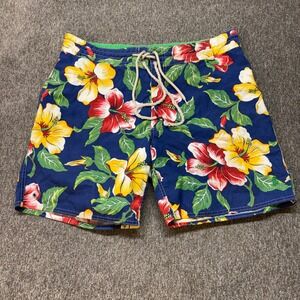 Polo Ralph Lauren Men's Aloha Swim Shorts Floral Hibiscus 36